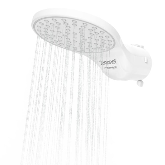 Ducha Moment 4 Temperaturas Branco Zagonel 5500W 127V - Imagem principal - e342a88e-d5a2-40e5-a12d-10583efd3eb6