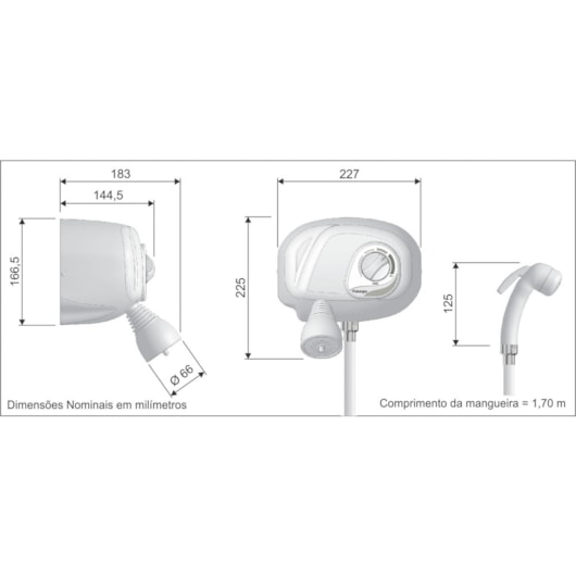 Ducha Potenza Aq35 4 Temperaturas Branco Cardal 220v 7800w - Imagem principal - b43a81c7-2e62-4125-9862-0cf993eb595c