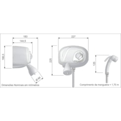 Ducha Potenza Com Desviador Aq-029 Cardal 220V