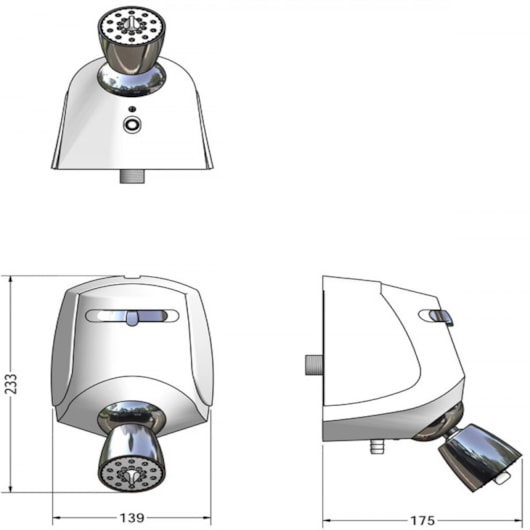 Ducha Relax 3 Temperaturas Branco Lorenzetti 220v 5500w - Imagem principal - ba4867a9-f549-4152-bee7-3d8b32aa1d75