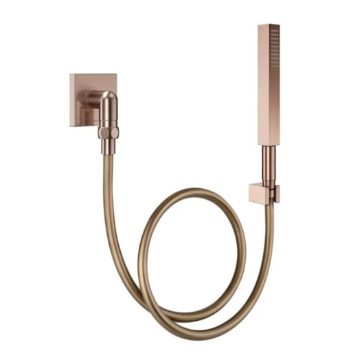 Ducha Square Com Joelho 90° De Cobre Escovado Docol - Imagem principal - 2e58e97b-cdab-4c65-9063-30b379450a49