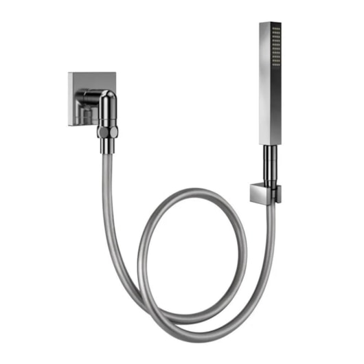 Ducha Square Com Joelho 90° De Grafite Polido Docol - Imagem principal - 978cf9ea-2163-4d8c-923b-4a062f4d36be