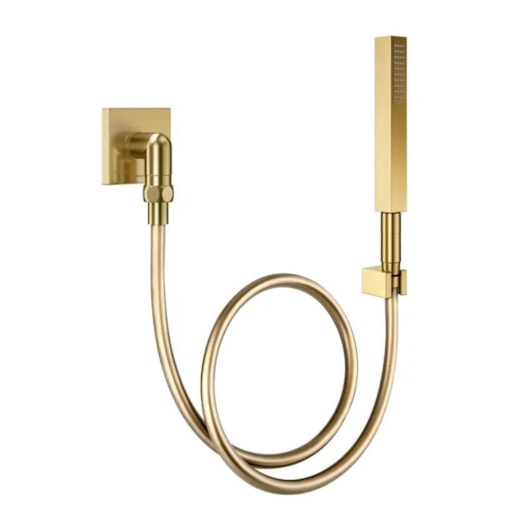 Ducha Square Com Joelho 90° De Ouro Escovado Docol - Imagem principal - a4000801-de37-49aa-894b-4f36174a00df