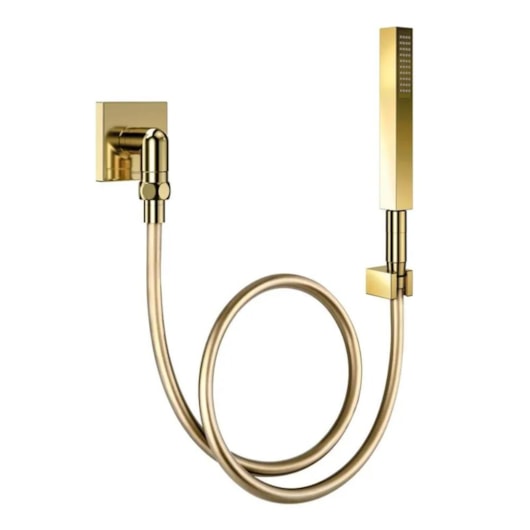 Ducha Square Com Joelho 90° De Ouro Polido Docol - Imagem principal - 0dea8208-8127-43ab-ba18-bd49e17b3966