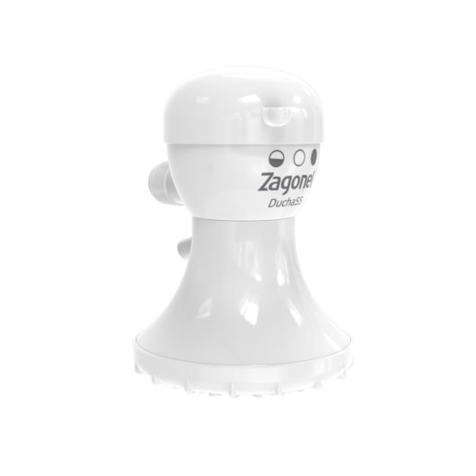 Ducha SS 3 Temperaturas Branco Zagonel 5200W 220V - Imagem principal - 3dcc954b-3a58-4ebc-a37e-75e80372d637