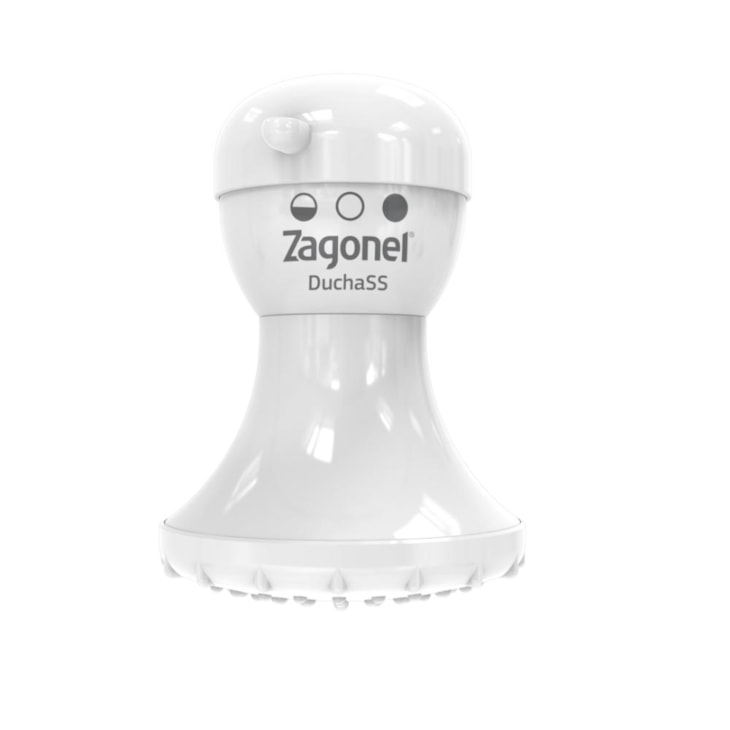 Ducha SS 3 Temperaturas Branco Zagonel 5200W 220V