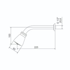 Ducha Tradicional 1956 Cobre Matte Meber