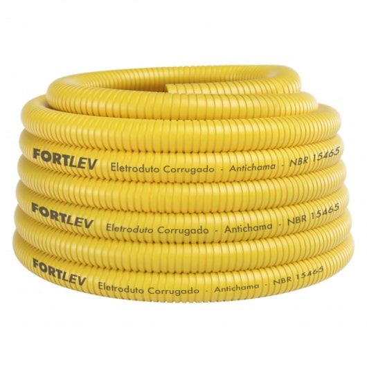 Eletroduto Corrugado Fortlev 25mm-10m - Imagem principal - 62397259-4157-4913-be5d-697746564c10