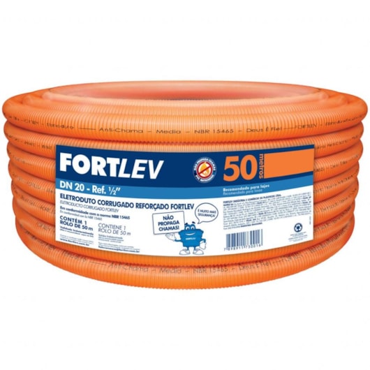 Eletroduto Corrugado Reforçado Fortlev 32mm-25m - Imagem principal - e1ff780d-419e-489f-915e-af2b1f624dab