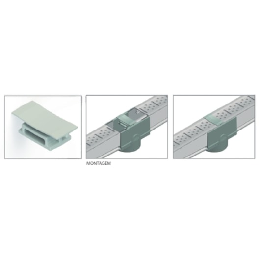 Emenda Para Grelha Top Reta Cinza Top Max - Imagem principal - 8350d175-c81c-412b-987b-1b02a45d47f2