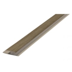 Emenda Wood Teca Castanho 6m 0,020x0,12x6m Teto Vinílico 