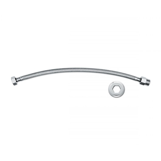 Engate Flexível 40cm Aço Inox Docol - Imagem principal - 5cd3cd85-55d3-4d7d-897c-02cd257886d8