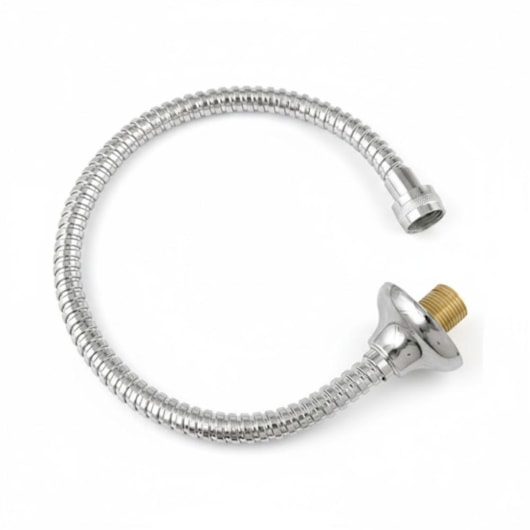 Engate Flexível Espiral Cromado 15x30cm Romar - Imagem principal - bec0ae2e-3ba2-410e-846a-3124ae751b0a