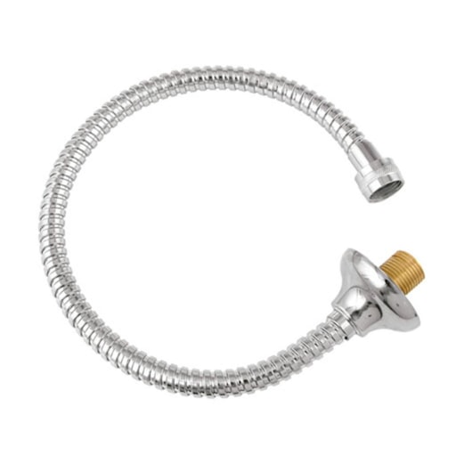 Engate Flexível Espiral Cromado 15x40cm Romar - Imagem principal - 53332a98-abcf-4975-bf33-e483d6645d74