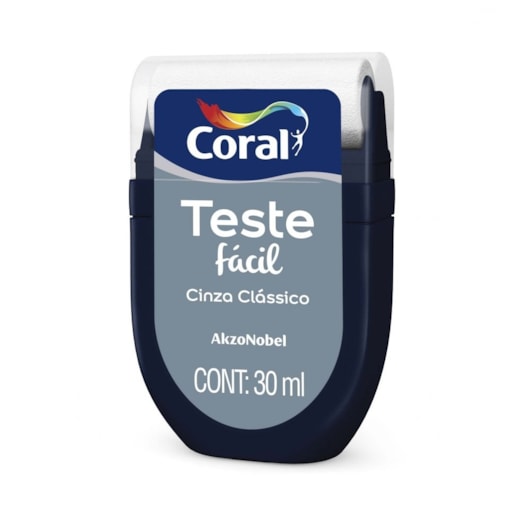Escolha Cor Teste Facil Fosco Cinza Clássico 30ml Coral - Imagem principal - 02532b06-2ee4-467f-b69b-ceef797c9c5e