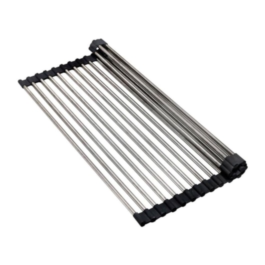 Escorredor De Grade Cubace01 Aço Escovado Kromma 35,5x44cm - Imagem principal - f1156ab3-fc4b-4620-9837-731e220a5591