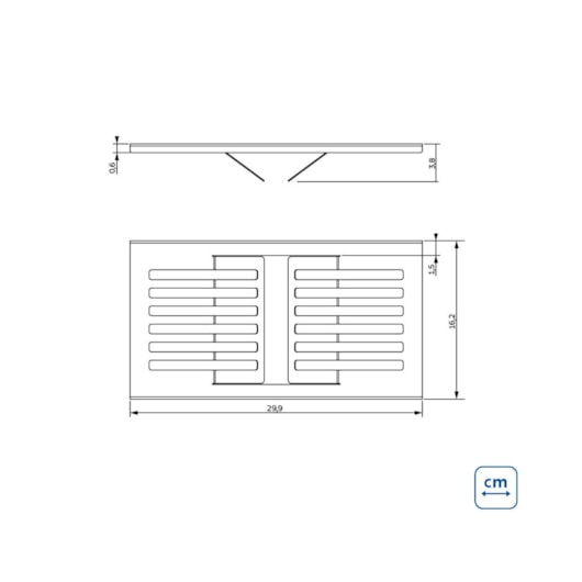 Escorredor De Pratos Em Aço Inox Para Canal Organizador Acetinado Tramontina 30 x 16cm - Imagem principal - a339ad7a-057f-4234-ba6a-9b0aa24d583f
