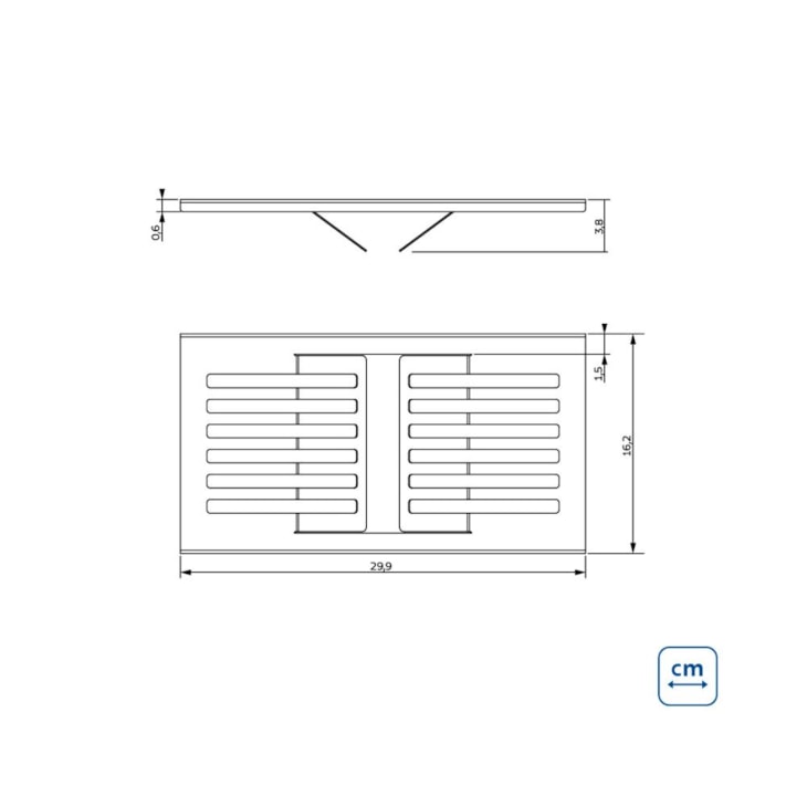 Escorredor De Pratos Em Aço Inox Para Canal Organizador Acetinado Tramontina 30 x 16cm