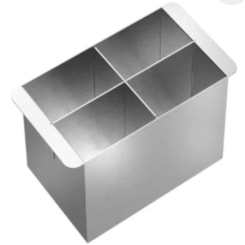 Escorredor De Pratos Para Cuba Dupla Bistro Escovado Docol 20x11cm