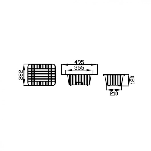 Escorredor Multiuso Aramado Ghelplus 28x12cm - Imagem principal - 0d7a3bf9-1397-4793-8eec-71313466ee9a