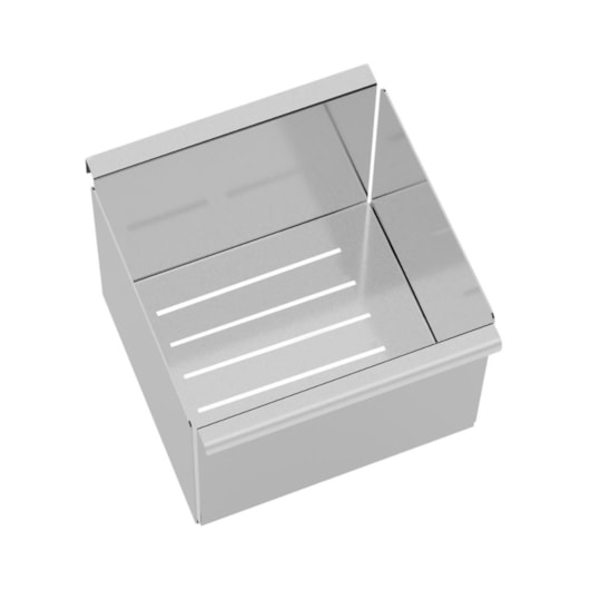 Escorredor Profundo Em Aço Inox Acetinado Para Canal Organizador Tramontina 14,9x16,2cm - Imagem principal - 554db43f-64c0-48af-98ea-cf57913d63bd