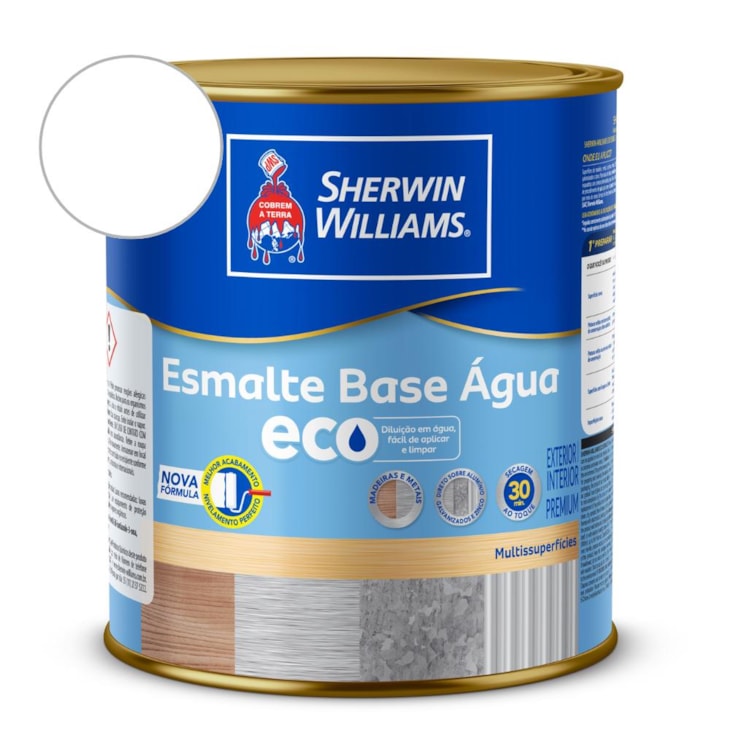 Esmalte Alto Brilho Eco Branco Sherwin Williams 0,9L