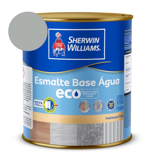 Esmalte Alto Brilho Eco Platina Sherwin Williams 0,9L - Imagem principal - 7fe42bd3-2673-4f8c-bd54-4f4c2b7f9c0e