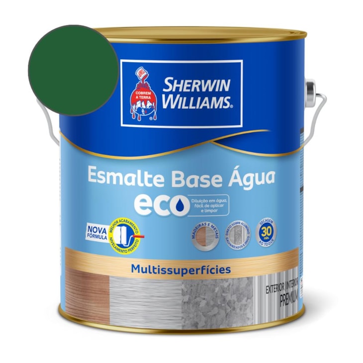Esmalte Alto Brilho Eco Verde Folha Sherwin Williams 3,6L