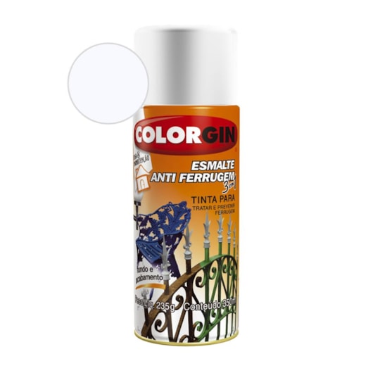 Esmalte Anti Ferrugem Colorgin Branco 235g - Imagem principal - b52438d4-f512-4aab-a3e5-6b79054d719c