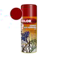 Esmalte  Anti Ferrugem Colorgin Vermelho Intenso  235g
