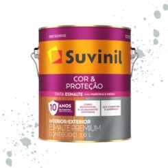 Esmalte Cor E Proteção Brilhante Cinza Médio Suvinil 3,6L