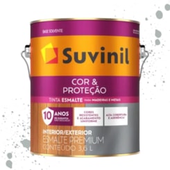 Esmalte Cor E Proteção Brilhante Platina Suvinil 3,6L
