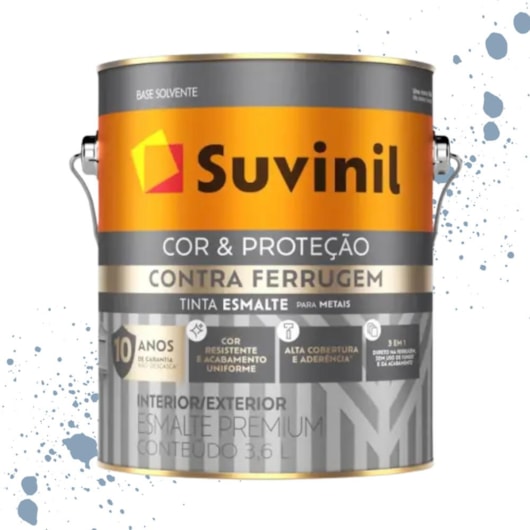 Esmalte Cor E Proteção Contra Ferrugem Brilhante Azul Del Rey Suvinil 3,6L - Imagem principal - 6b307640-123e-4b9f-97c0-b50eef8e74ae
