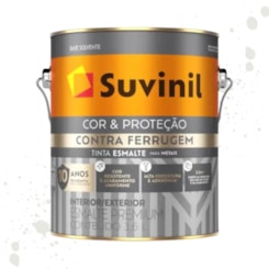 Esmalte Cor E Proteção Contra Ferrugem Brilhante Branco Neve Suvinil 3,6L