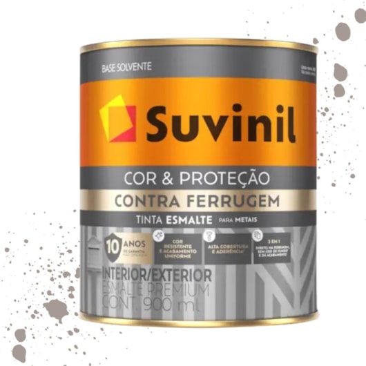 Esmalte Cor E Proteção Contra Ferrugem Brilhante Marrom Suvinil 0,9L - Imagem principal - f2d94960-b7ab-4d7f-a5b8-04a3cdc113ab