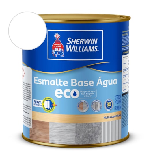 Esmalte Fosco Eco Branco Sherwin Williams 0,9L - Imagem principal - 12aa8ba3-2be9-43bf-bfd3-1002f1a85fa2
