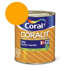 Esmalte Premium Brilho Coralit Total Balance Secagem Rapida Amarelo 900ml Coral