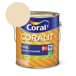Esmalte Premium Brilho Coralit Total Balance Secagem Rapida Marfim 3.6l Coral