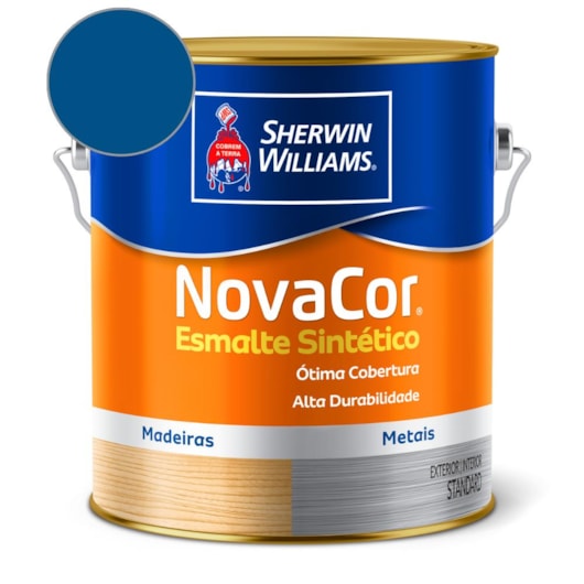 Esmalte Sintético Alto Brilho Nova Cor Azul Franca Sherwin Williams 3,6L - Imagem principal - f2c04371-9eb2-44cc-9f90-5b8e275ad16e