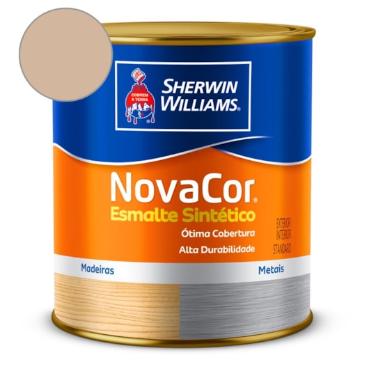  Esmalte Sintético Alto Brilho NovaCor Areia Sherwin Williams 0,9L - Imagem principal - e6128908-821b-4fc6-82af-23c18f9ca6de