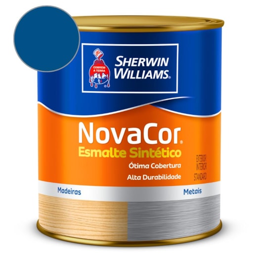  Esmalte Sintético Alto Brilho NovaCor Azul Franca Sherwin Williams 0,9L - Imagem principal - f6c0d3b7-997f-4bbe-8b8d-7f5ad8d35d80