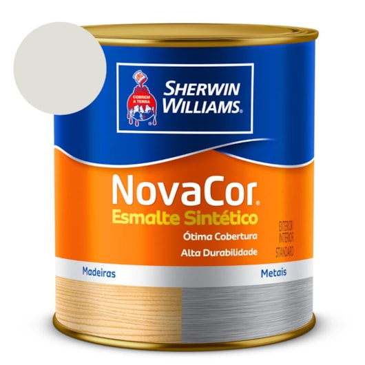 Esmalte Sintético Alto Brilho NovaCor Branco Gelo Sherwin Williams 0,9L - Imagem principal - 78dbaa05-7c29-44d3-bc90-9e2b6f6a5106