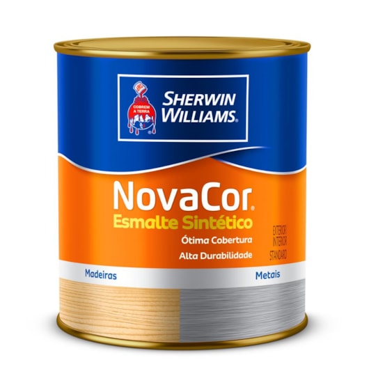 Esmalte Sintético Alto Brilho NovaCor Cerâmica Acetinado Sherwin Williams 0,9L - Imagem principal - 354f27ef-615f-418c-b119-0cc910e3bcbb