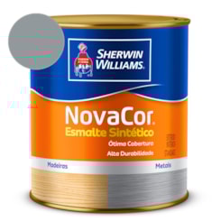 Esmalte Sintético Alto Brilho NovaCor Cinza Médio Sherwin Williams 0,9L