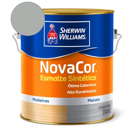 Esmalte Sintético Alto Brilho NovaCor Platina Sherwin Williams 3,6L - Imagem principal - 9fae7576-d315-4bb3-916c-9acae523931f