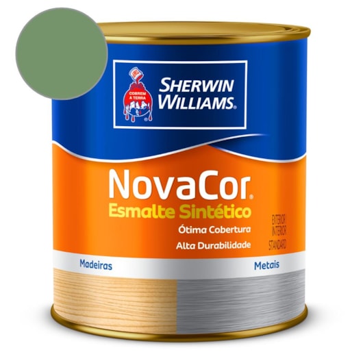 Esmalte Sintético Alto Brilho NovaCor Verde Palmeira Sherwin Williams 0,9L - Imagem principal - 8069e51f-3ddc-47c9-bc2a-b960feace18c