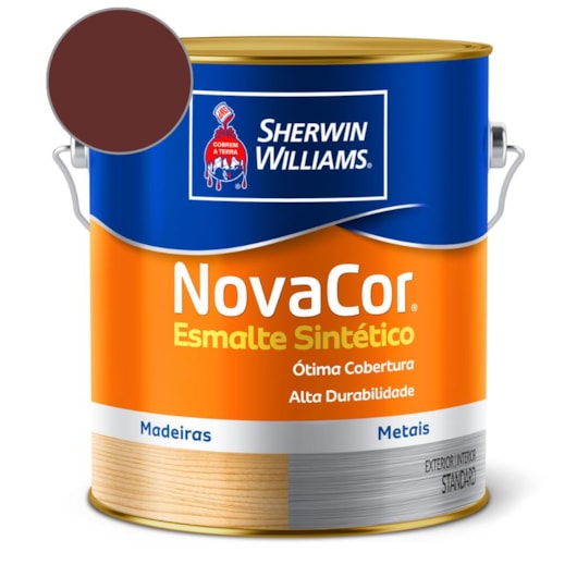  Esmalte Sintético Alto Brilho NovaCor Vermelho Chassi Sherwin Williams 3,6L - Imagem principal - c948f6bb-34c9-4053-a978-d17bff04bc7b