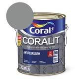 Esmalte Sintético Coralit Antiferrugem Brilhante Cinza - Padrão Ferrolack 3.6l Coral