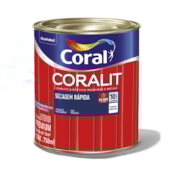 Esmalte Sintético Coralit Secagem Rápida Acetinado Gelo 750ml Coral