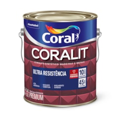 Esmalte Sintético Coralit Ultra Resistencia Acetinado Base P 3,2l Coral